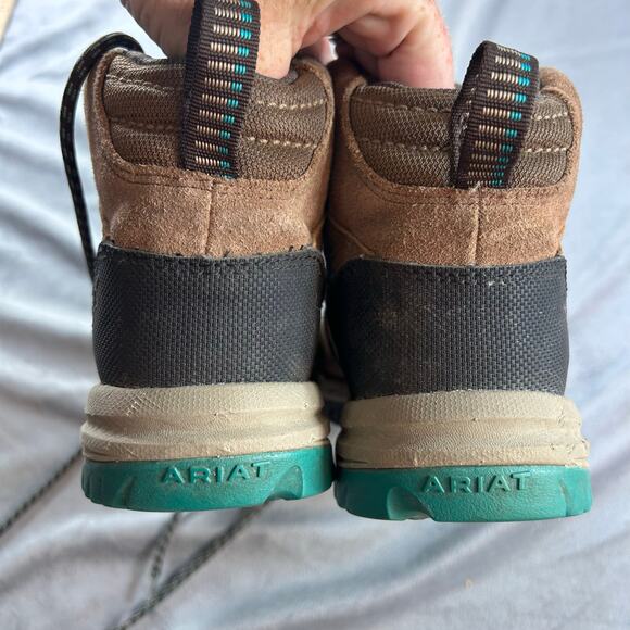 Ariat Leather Waterproof Lace up Chore boots women's size 7.5 - Picture 5 of 10